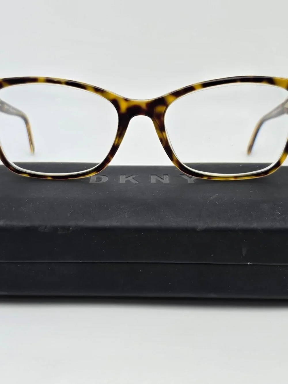 DKNY DY4650 3533 Tortoise on Crystal Clear Cat Eye Eyeglasses Frame w/ Case 51mm